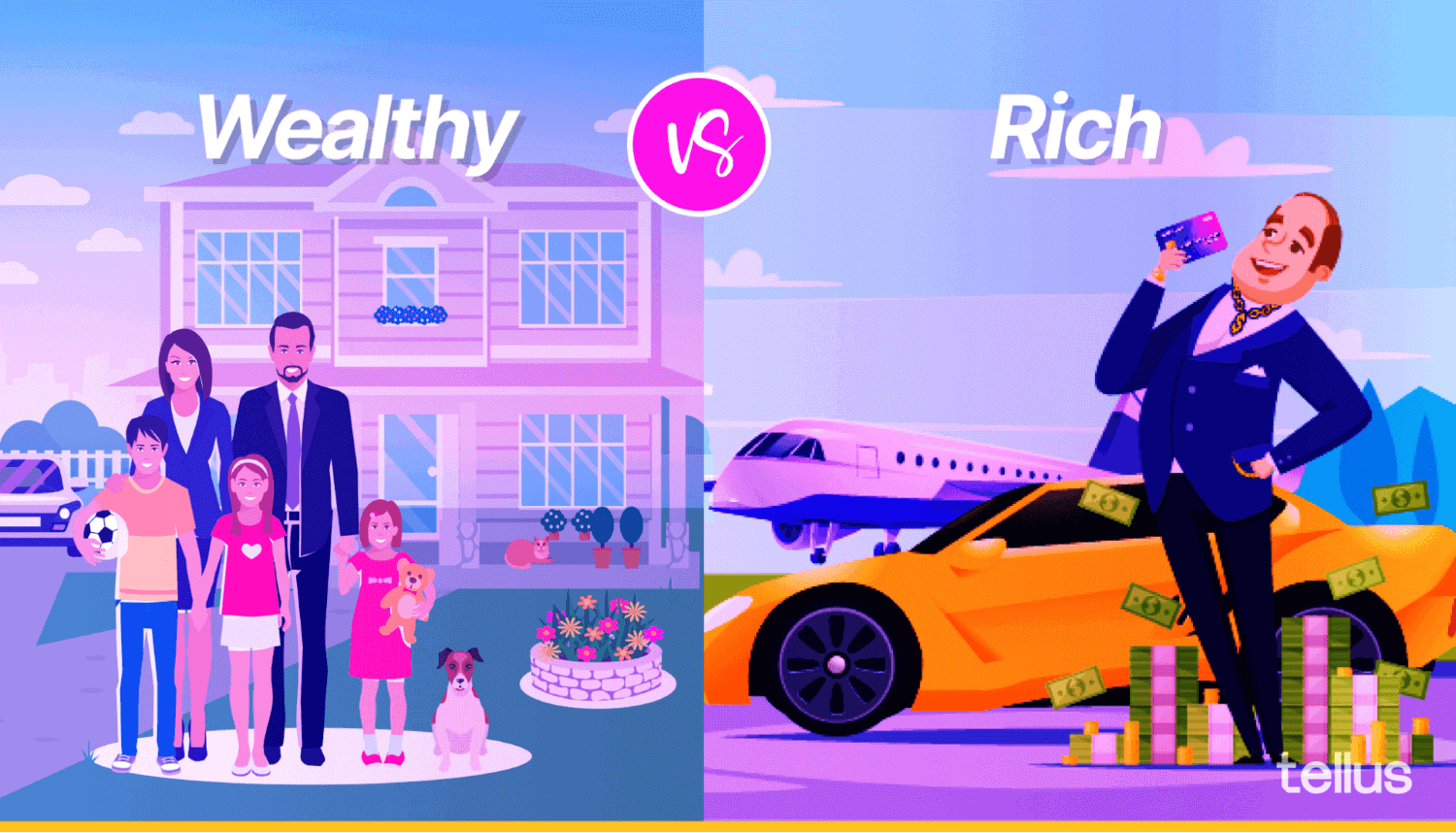 Difference between rich and wealthy