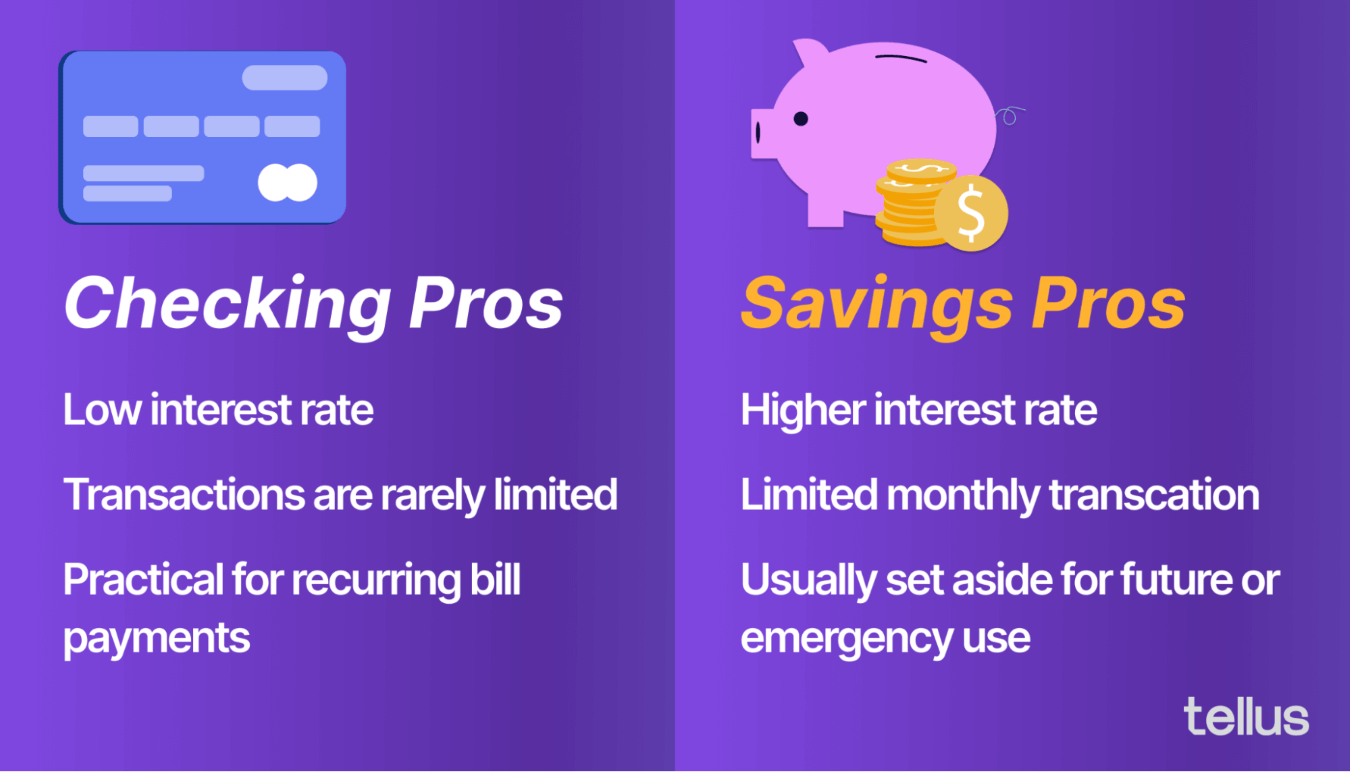 The benefits of checking and savings