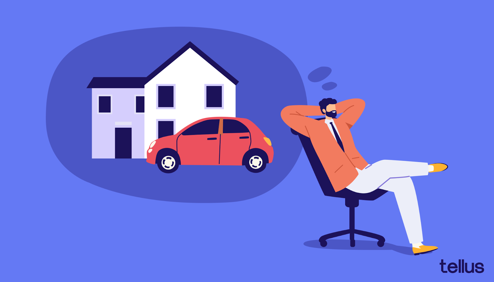 Person picturing a house
