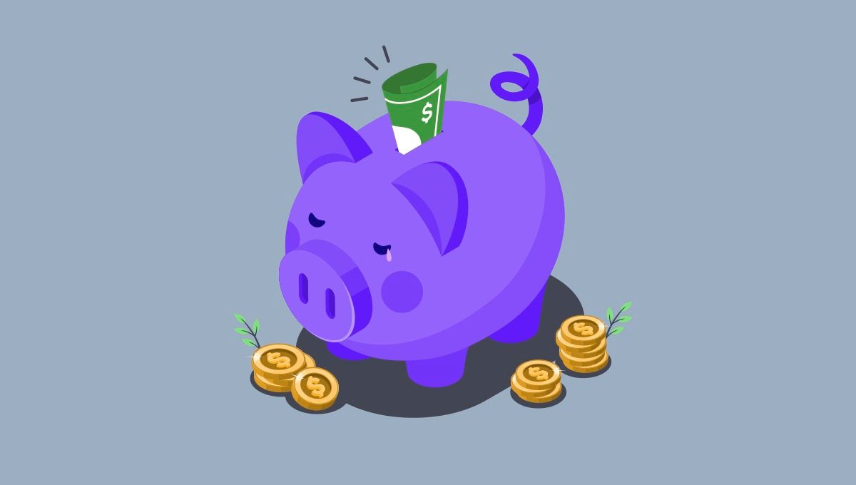 Sad piggy bank