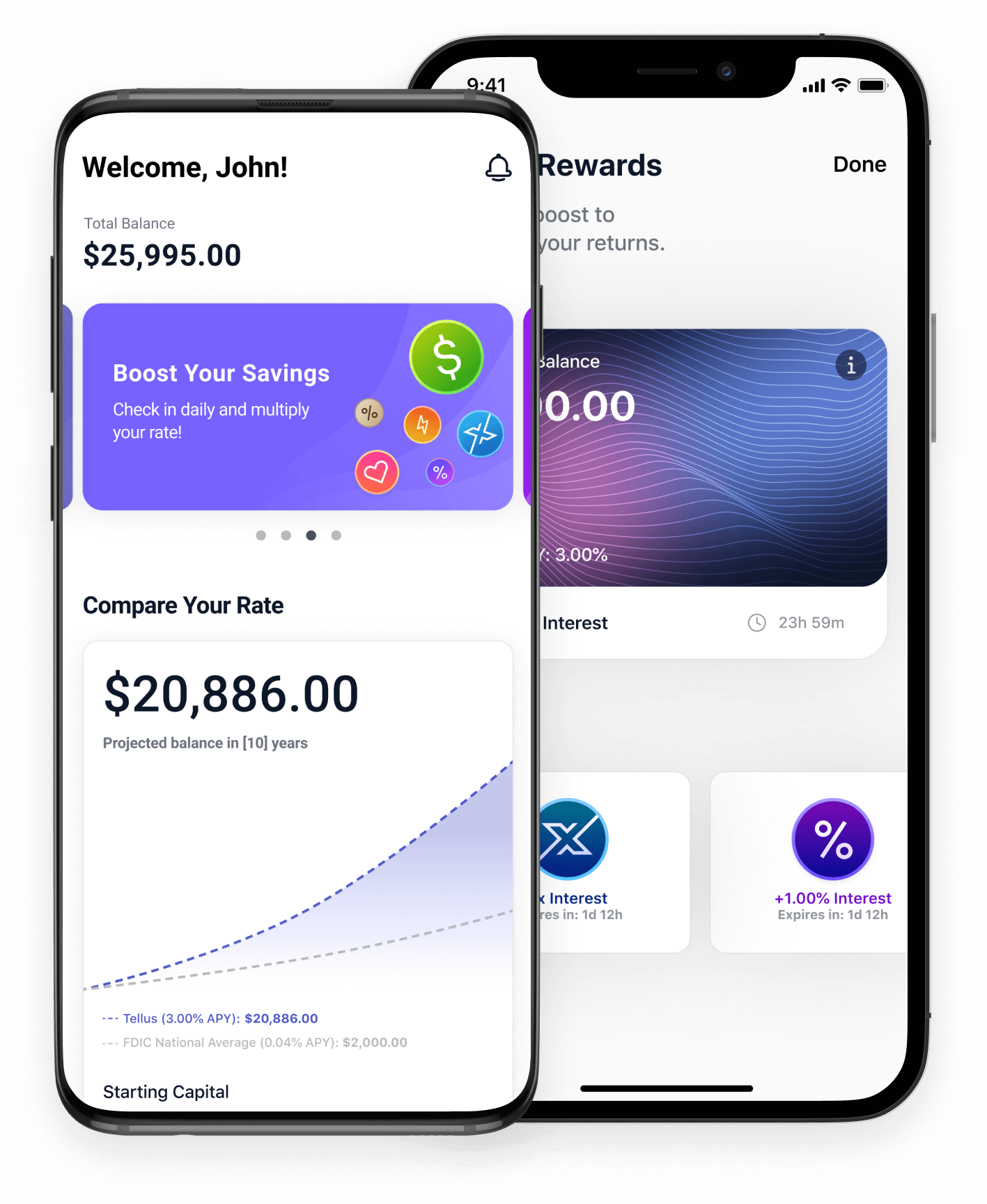 tellus boost account screenshots